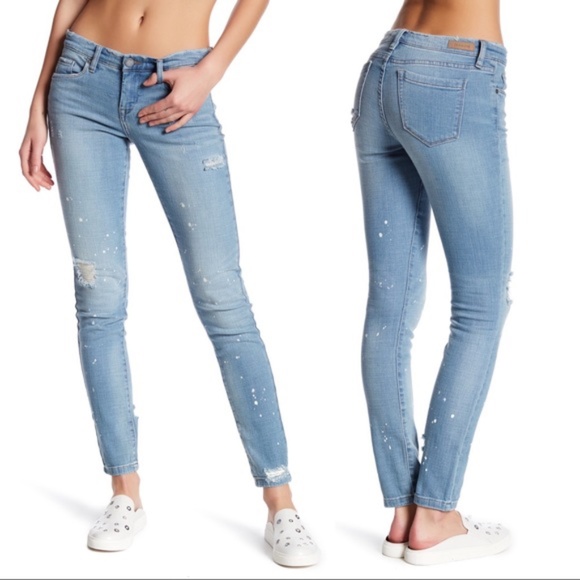 BLANK NYC Skinny Classique Splatter Jeans Womens Size 25 Distressed NWT - Picture 4 of 10